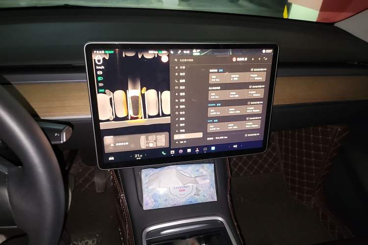 Used Tesla Model Y 2022 Long-Range All-Wheel-Drive Version Audio And AC Panel