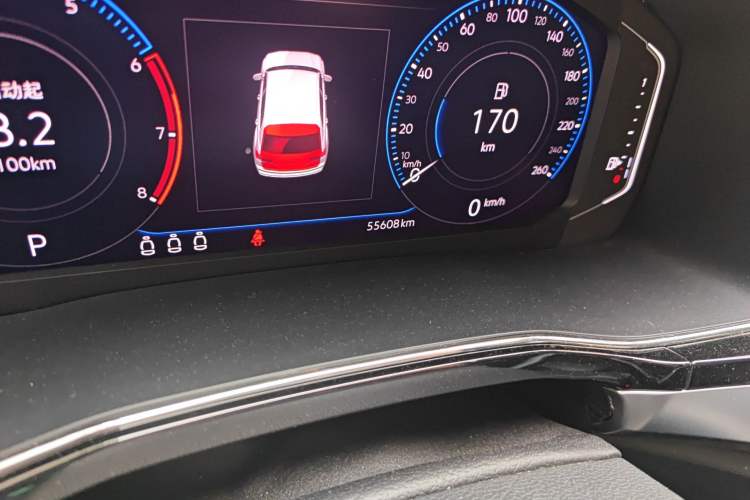 Used Volkswagen Teramont X 2019 380TSI Four-Wheel Drive Prestige Luxury Edition Odometer Close Up