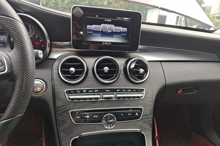 Used Mercedes-Benz C-Class 2015 Restyled C 180 L Sport Edition Audio And AC Panel