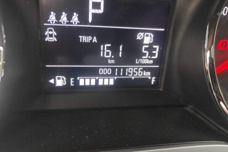 Used Chevrolet Cavalier 2021 325T Automatic Enjoyment Edition Odometer Close Up