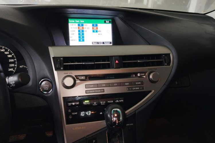 Used Lexus RX Classic 2011 270 Luxury Edition Audio And AC Panel