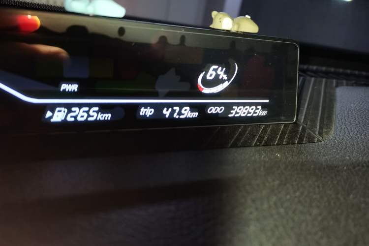 Used NETA V 2021 Long-Range Entertainment Edition Upgrade Model Odometer Close Up