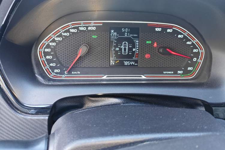 Used Chery New Energy Tiggo 3xe 2018 400 Comfort Edition Odometer Close Up