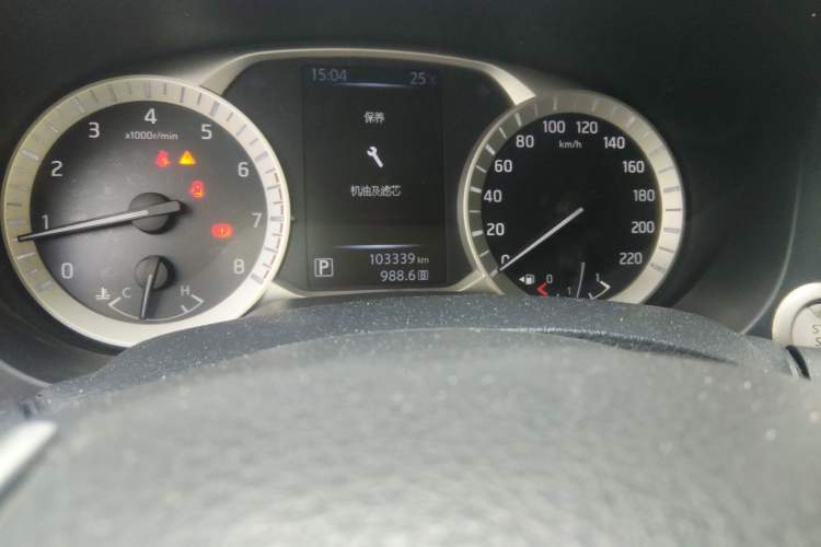 Used Nissan Terra 2020 2.5L XL Upper Automatic Two-Wheel Drive Luxury Edition Odometer Close Up