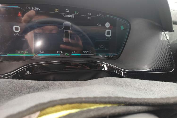 Used BYD Tang New Energy 2021 DM-i 112KM Prestige Model Odometer Close Up