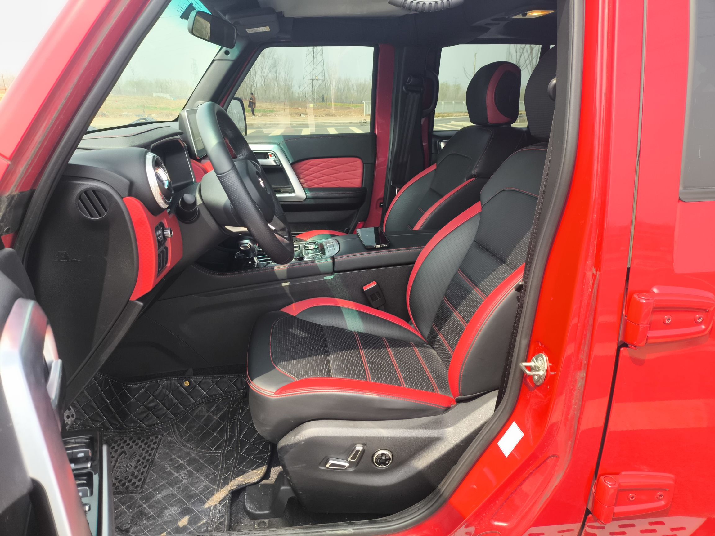 Переднее сиденье в автомобиле