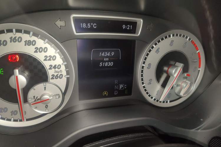 Used Mercedes-Benz A-Class 2015 A 200 Sport Edition Odometer Close Up