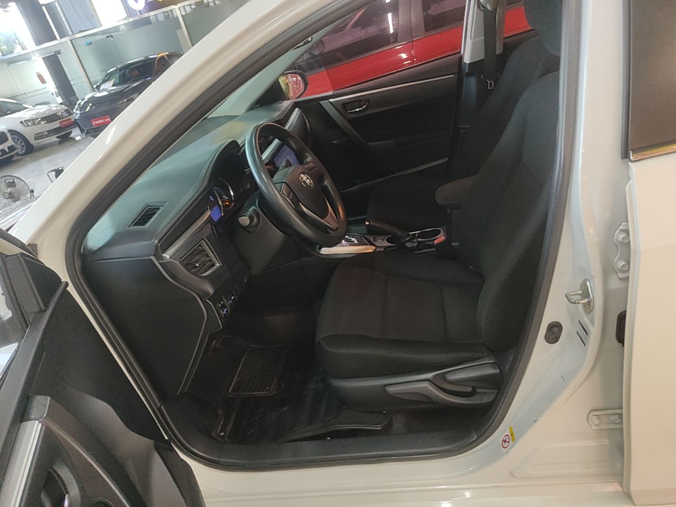 Vordere Reihe im Auto