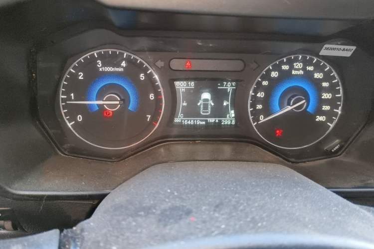 Used Dongfeng Fengon 580 2016 1.5T Manual Luxury Edition Odometer Close Up