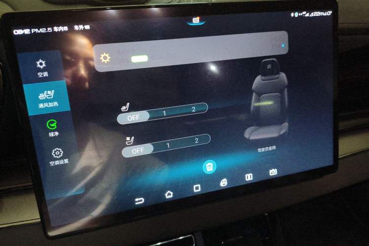 Used BYD Han 2020 DM Four-Wheel Drive Performance Edition Luxury Model Audio And AC Panel