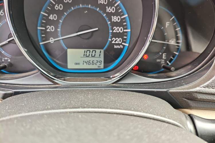 Used Toyota Vios 2014 1.3L Manual Xiang Edition Odometer Close Up