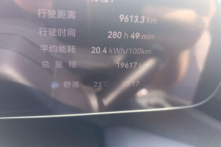 Used Zeekr 001 2025 WE Edition 95 kWh All-Wheel Drive Odometer Close Up