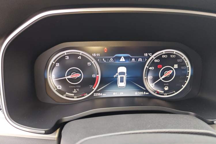 Used Hongqi HS7 2021 3.0T Automatic All-Wheel Drive Smart Connect Flagship Edition Instrument Cluster