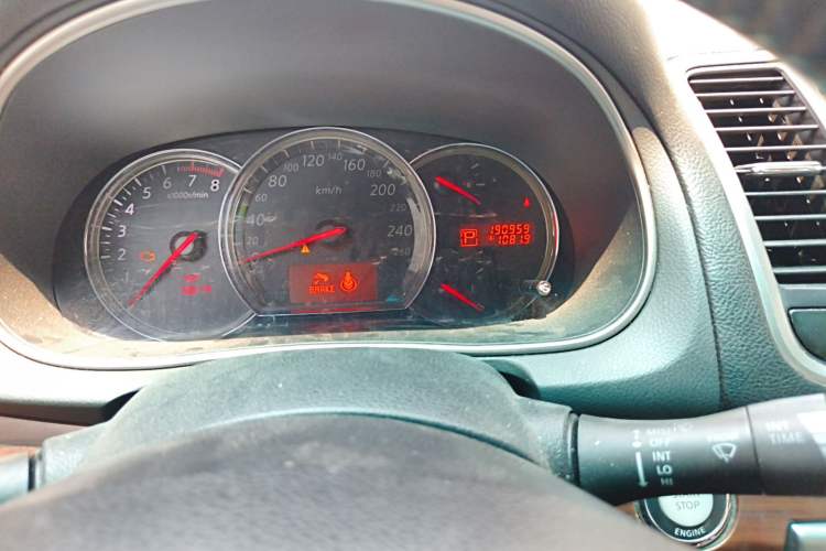 Used Nissan Teana 2008 2.5L XL Theater Edition Odometer Close Up