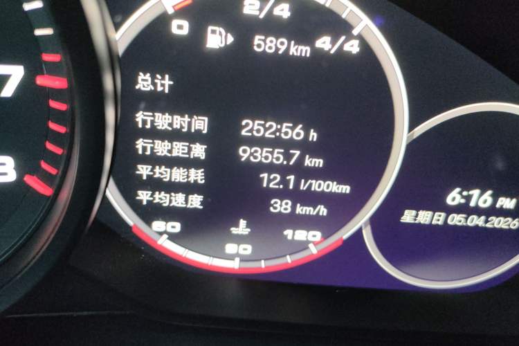 Used Porsche Panamera 2023 Panamera 2.9T Odometer Close Up