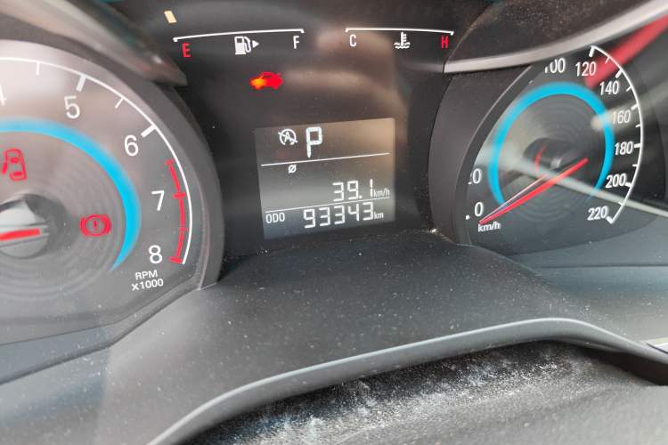 Used Chevrolet Cavalier 2019 320 Automatic Xinyue Edition Odometer Close Up