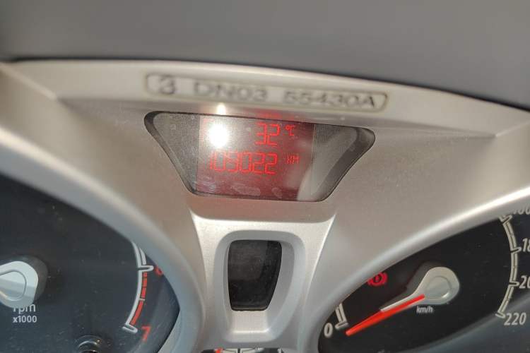 Used Ford Fiesta 2011 Hatchback 1.5L Automatic Sport Model Odometer Close Up