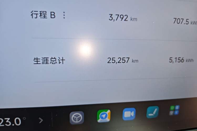 Used Xiaomi Auto SU7 2024 Four-Wheel Drive Ultra-Long Range Advanced Intelligent Driving Max Edition Odometer Close Up