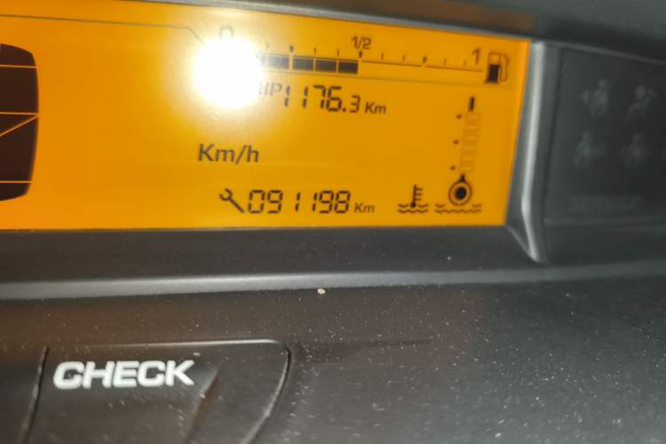 Used Citroen C-Quatre 2012 Sedan 1.6L Manual Prestige Model Odometer Close Up