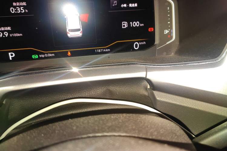 Used Volkswagen T-Cross 2019 280TSI DSG Luxury Edition Odometer Close Up