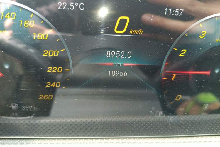 Used Mercedes-Benz A-Class 2022 A 200 Dynamic Edition Odometer Close Up