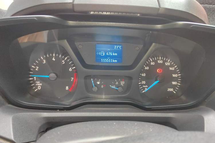 Used Ford Transit 2020 2.0T Gasoline Multi-Function Commercial Vehicle Mid-Drive Low-Roof Design with Dual Rear Doors Meeting China VI Emission Standards Instrument Cluster