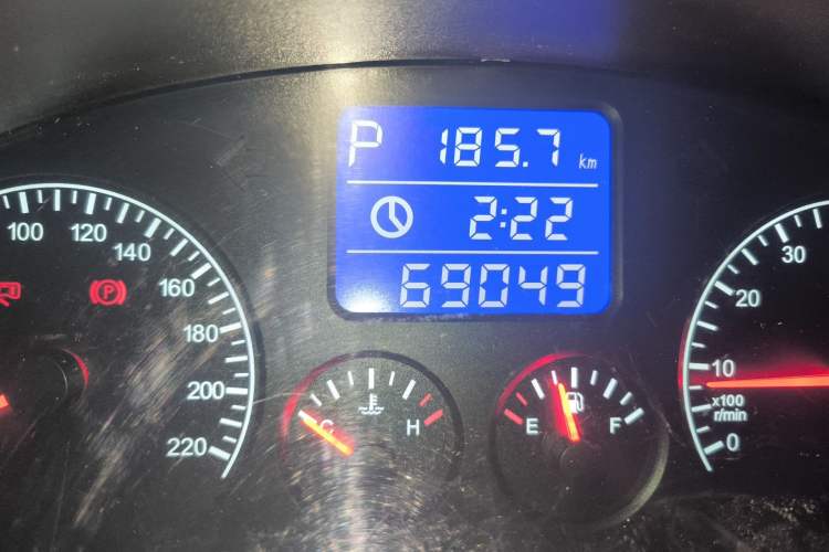 Used Chery Tiggo 2012 Elite Edition 1.6L CVT Comfort DVVT Model Odometer Close Up