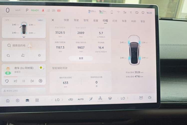 Used CHANGAN NEVO A07 2025 Blue Whale Range-Extending Model 140 Elite Version Instrument Cluster