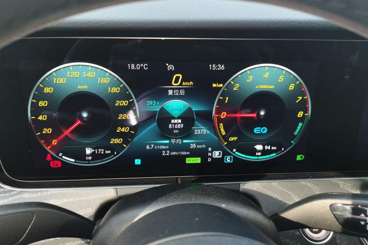 Used Mercedes-Benz E-Class New Energy 2023 E 350 e L Plug-in Hybrid Sports Sedan Instrument Cluster