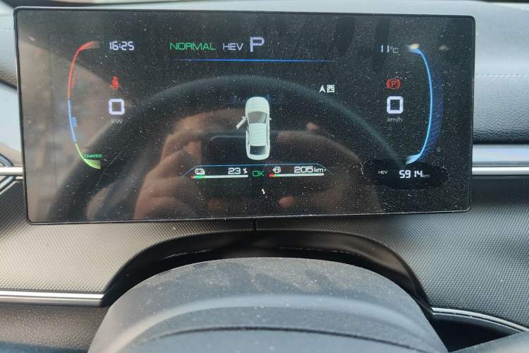 Used BYD Destroyer 05 2024 HONOR Edition DM-i 55KM Luxury Model Odometer Close Up