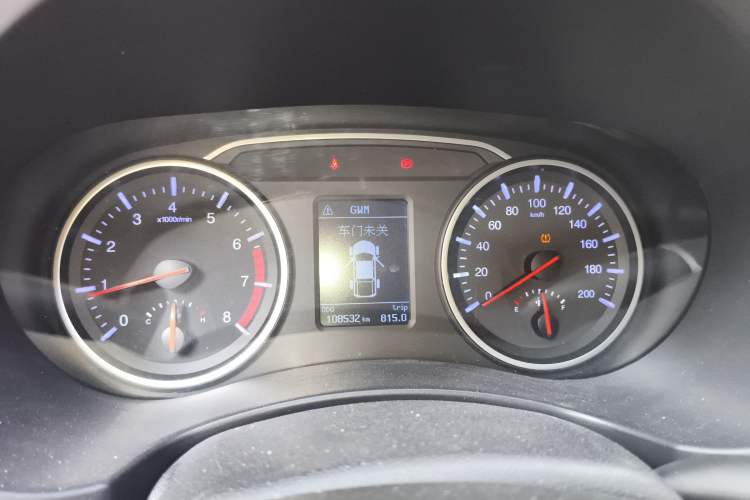 Used Great Wall Wingle 7 2019 2.0T Gasoline Two-Wheel-Drive Elite Version China VI Standard Small Double Cabin GW4C20B Instrument Cluster