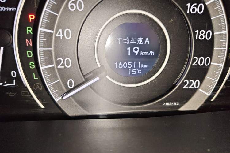 Used Honda CR-V 2015 2.4L two-wheel drive luxury version Odometer Close Up