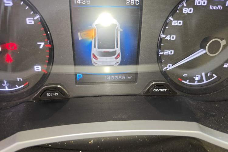 Used Geely Auto Emgrand GS 2016 Elegant Edition 1.3T Automatic LingShang Model Odometer Close Up