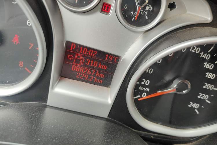 Used Ford Focus 2013 Hatchback Classic 1.8L Automatic Base Model Odometer Close Up