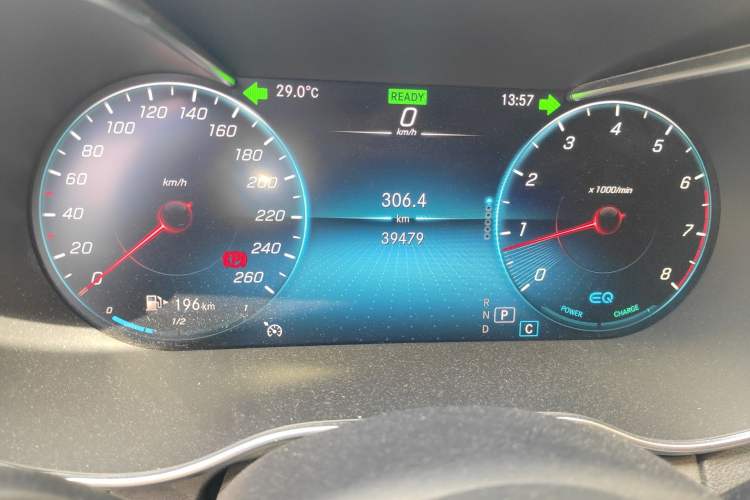 Used Mercedes-Benz C-Class 2020 C 260 Sport Edition Odometer Close Up