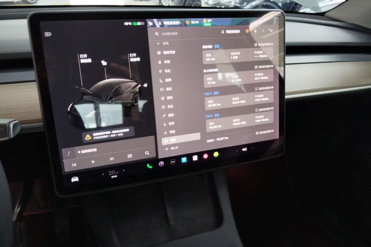 Used Tesla Model Y 2021 Standard Range Rear-Wheel Drive Version Audio And AC Panel