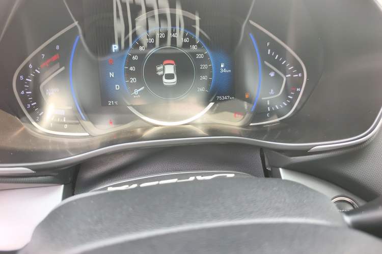 Used Hyundai Lafesta 2019 280TGDi Sport Edition China V Standard Odometer Close Up