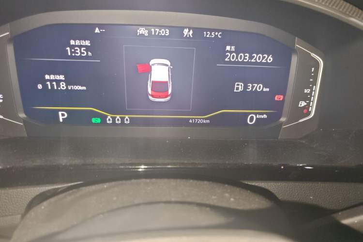 Used Volkswagen FAW-Volkswagen CC 2021 380TSI Striking Edition Odometer Close Up