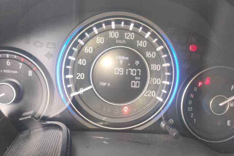 Used Honda Crider 2013 1.8L automatic luxury edition Odometer Close Up