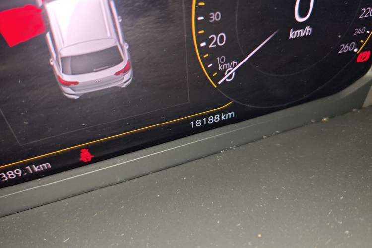 Used Volkswagen T-ROC 2022 280TSI DSG Two-Wheel Drive Comfort PLUS Odometer Close Up