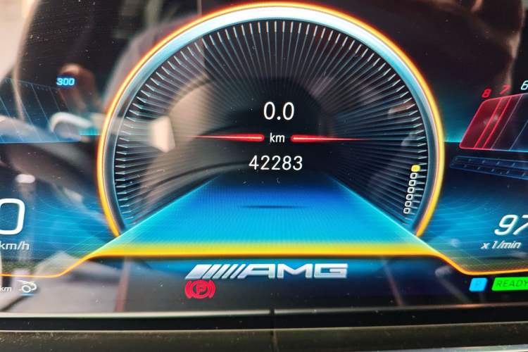 Used Mercedes-Benz AMG GT 2023 AMG GT 50 Four-Door Coupe Odometer Close Up
