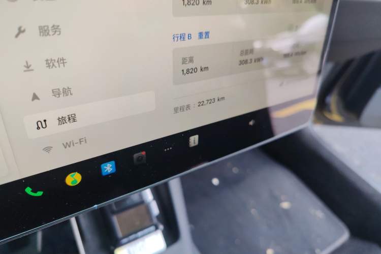 Used Tesla Model 3 2023 Rear-Wheel-Drive Version Odometer Close Up