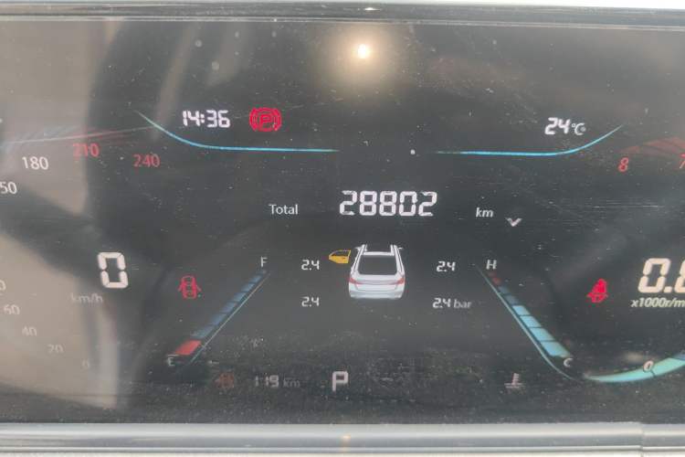 Used CHANGAN Eado 2022 PLUS Blue Whale NE 1.4T GDI DCT Prestige Edition Odometer Close Up