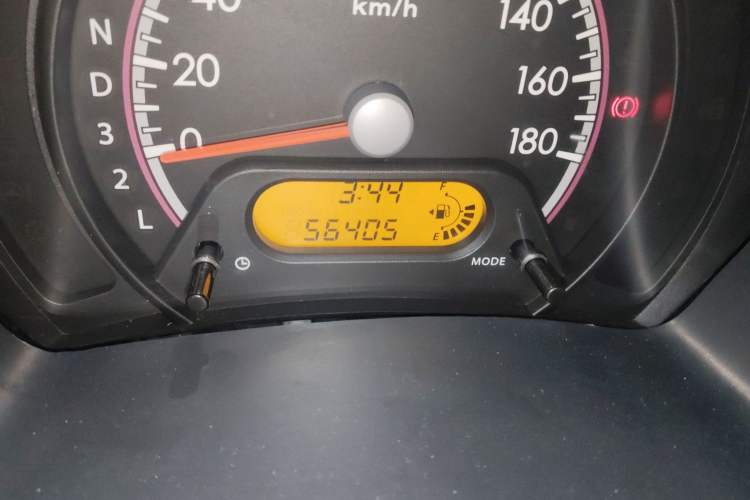 Used Suzuki Alto 2013 1.0L Automatic Luxury Model Odometer Close Up