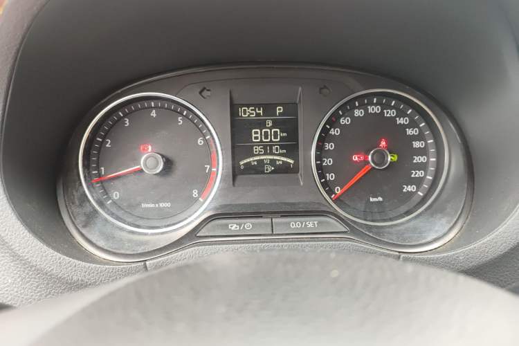 Used Volkswagen Polo 2014 1.6L Automatic Comfort Edition Odometer Close Up