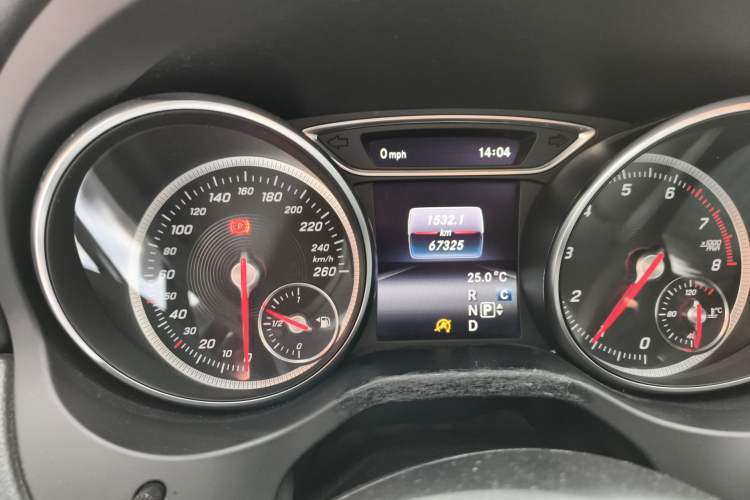 Used Mercedes-Benz CLA 2018 CLA 200 Sport Edition Odometer Close Up