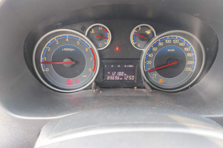 Used Suzuki SX4 2013 1.6L Manual CoolRide Model Odometer Close Up