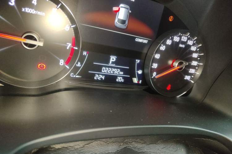 Used Honda Avancier 2020 240TURBO Two-Wheel Drive Comfort Edition Odometer Close Up