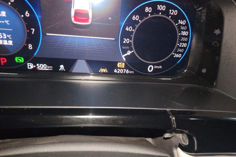 Used Volkswagen Teramont 2023 380TSI Four-Wheel Drive Prestige Flagship Edition Odometer Close Up