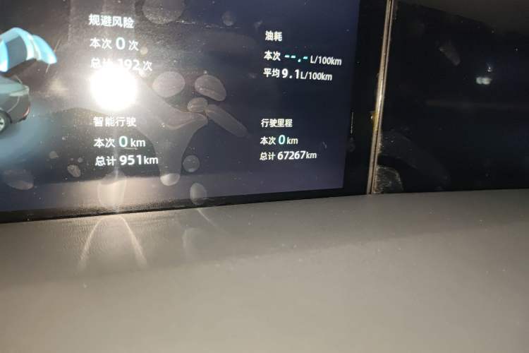 Used CHANGAN UNI-K 2021 2.0T Excellence Edition Odometer Close Up